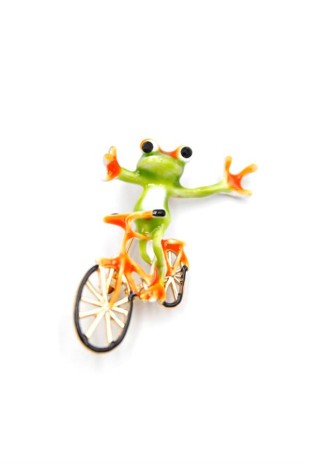 Kurbağa Broş - Yeşil Kurbağa Broş - Yeşil