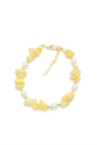 Boncuk Bileklik - Sarı