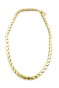 Kalın Kısa Arpa Zincir Kolye - Altın