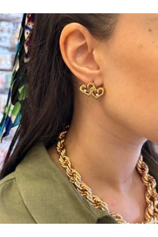 Kalp Küpe - Altın Kalp Küpe - Altın