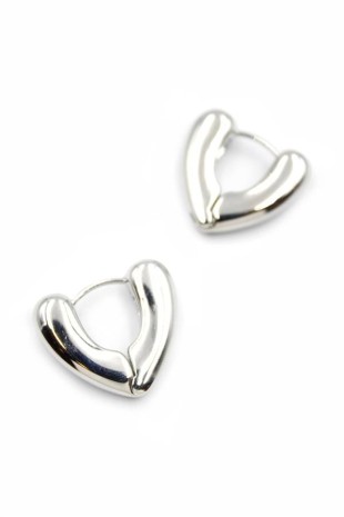 Kalp Küpe - Gümüş