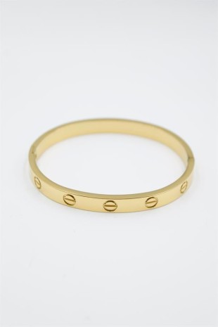 CRT Model Taşsız Bilezik - Altın CRT Model Taşsız Bilezik - Altın