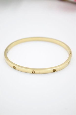 CRT Model Taşsız İnce Bilezik - Altın CRT Model Taşsız İnce Bilezik - Altın