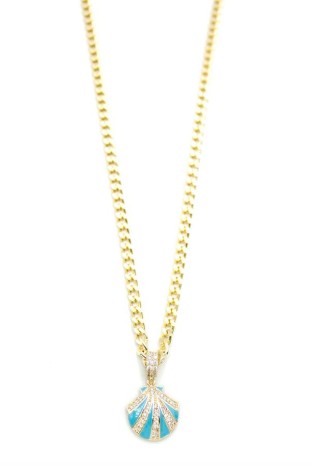 Deniz Kabuğu Kolye - Altın