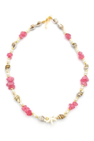 Deniz Kabuğu Kolye - Nar Çiçeği Deniz Kabuğu Kolye - Nar Çiçeği