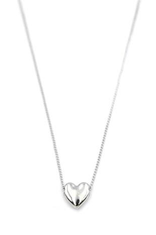 Kalp Kolye - Gümüş