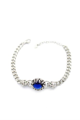 Zirkon Taşlı Leopar Bileklik - Gümüş