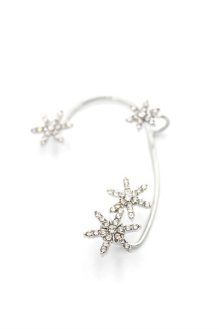 Çiçek Kıkırdak Küpe - Gümüş Çiçek Kıkırdak Küpe - Gümüş