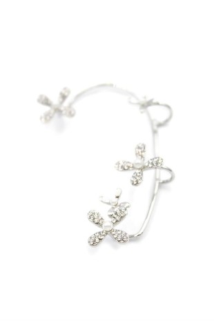 Çiçek Kıkırdak Küpe - Gümüş Çiçek Kıkırdak Küpe - Gümüş