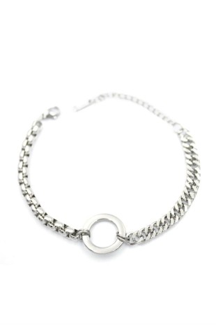 Halka Zincirli Bileklik - Gümüş