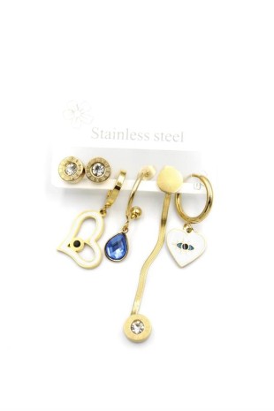 Çoklu Çelik Küpe - Altın Çoklu Çelik Küpe - Altın