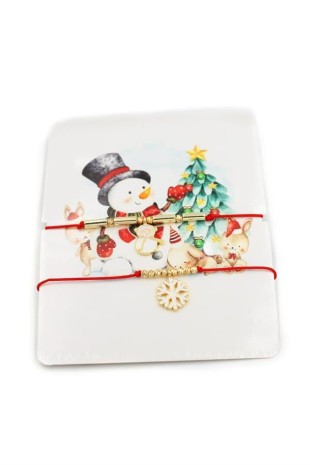 Yeni Yıl İp Bileklik - Kırmızı