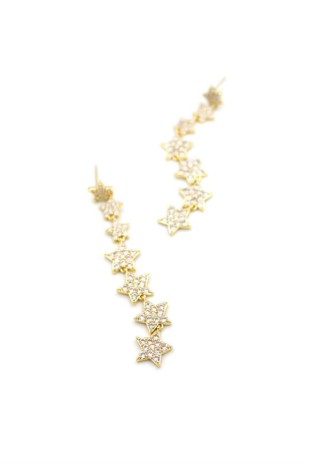 Yıldız Küpe - Altın Yıldız Küpe - Altın