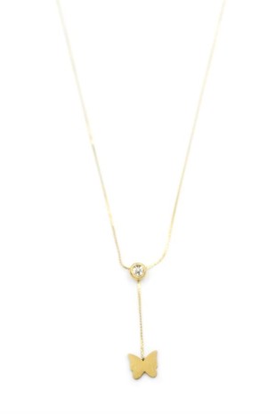 Kelebek Kolye - Altın