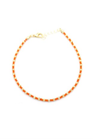 Dorika Boncuk Halhal - Turuncu