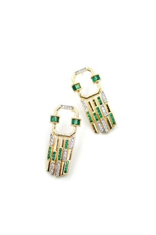 Taşlı Küpe - Yeşil Taşlı Küpe - Yeşil