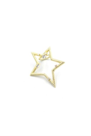 Yıldız Kıkırdak Küpe - Altın