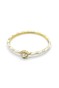 Mineli Taşlı Bilezik - Beyaz