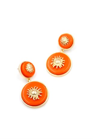 Güneş Küpe - Turuncu Güneş Küpe - Turuncu