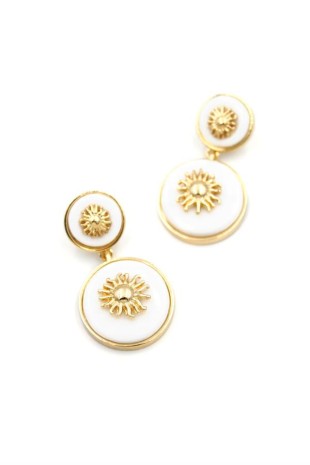 Güneş Küpe - Beyaz Güneş Küpe - Beyaz