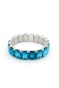 Lastikli Taşlı Bilezik - Mavi