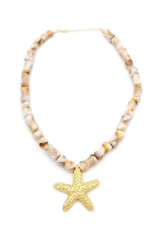 Deniz Kabuklu Yıldız Kolye - Altın Deniz Kabuklu Yıldız Kolye - Altın