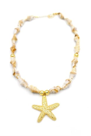 Deniz Kabuklu Yıldız Kolye - Altın Deniz Kabuklu Yıldız Kolye - Altın