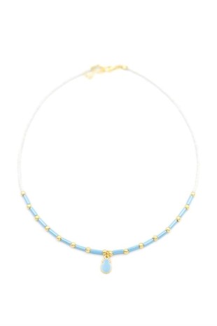 Boncuk Ananas Kolye - Beyaz Boncuk Ananas Kolye - Beyaz