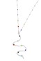 Renkli Taşlı Y Kolye - Gümüş Renkli Taşlı Y Kolye - Gümüş