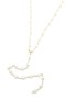 Kalp İncili Y Kolye - Altın