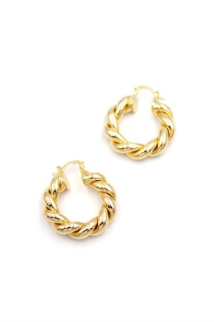 Burgu Halka Küpe - Altın Burgu Halka Küpe - Altın