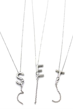 Uzak Şehir Harf Kolye - Gümüş Uzak Şehir Harf Kolye - Gümüş