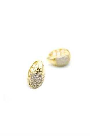 Damla Taşlı Küpe - Altın Damla Taşlı Küpe - Altın