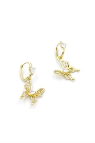 Kelebek Küpe - Altın Kelebek Küpe - Altın