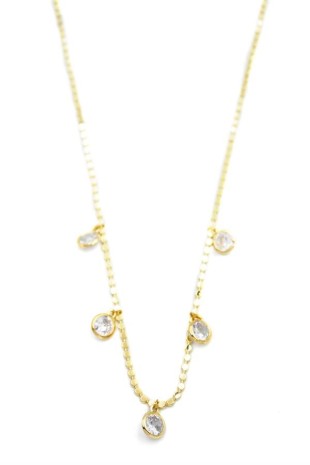 Ezme Zincir Charm Kolye - Altın