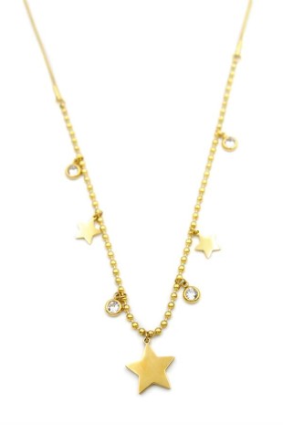Yıldız Kolye - Altın Yıldız Kolye - Altın