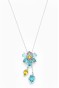 Swr Çiçek Kolye - Turkuaz