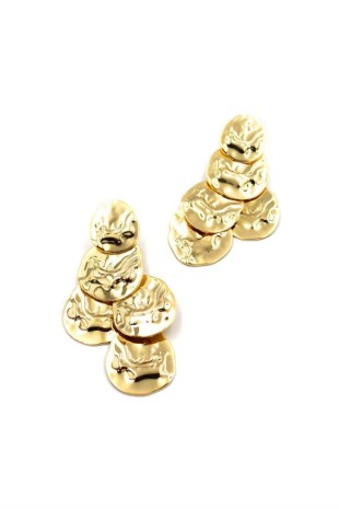 Plaka Küpe - Altın Plaka Küpe - Altın