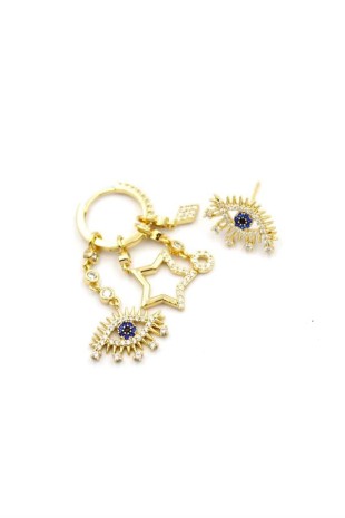 Göz Shakira Küpe - 14K Altın