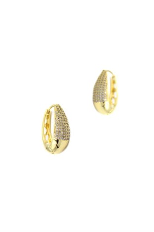 Taşlı Küpe - Altın