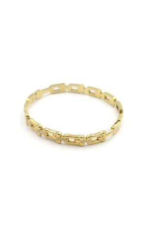 Taşlı Tf Bilezik - Altın Taşlı Tf Bilezik - Altın