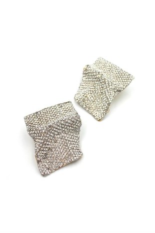 Taşlı Küpe - Beyaz Taşlı Küpe - Beyaz