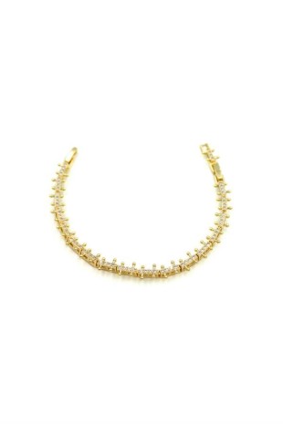 Taşlı VİP Bileklik - Altın Taşlı VİP Bileklik - Altın