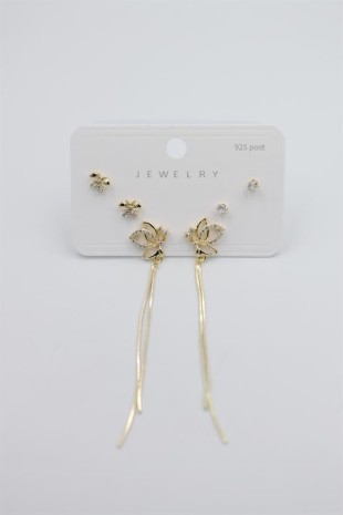 Çoklu Set Küpe - Altın Çoklu Set Küpe - Altın