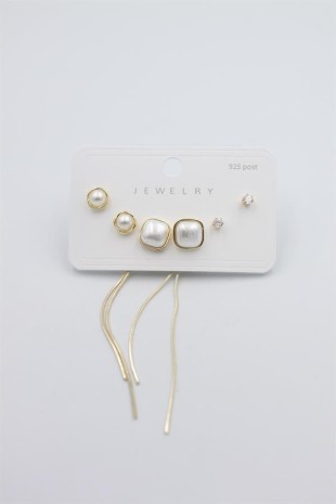 Çoklu Set Küpe - Altın Çoklu Set Küpe - Altın