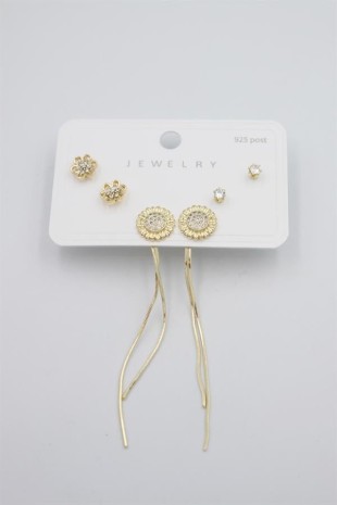 Çoklu Set Küpe - Altın Çoklu Set Küpe - Altın