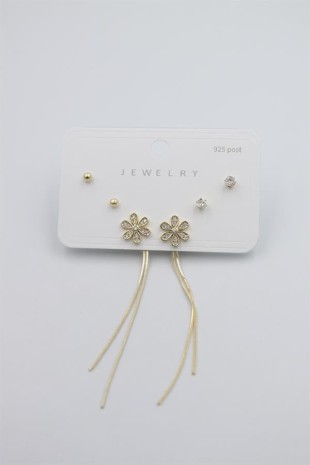 Çoklu Set Küpe - Altın Çoklu Set Küpe - Altın