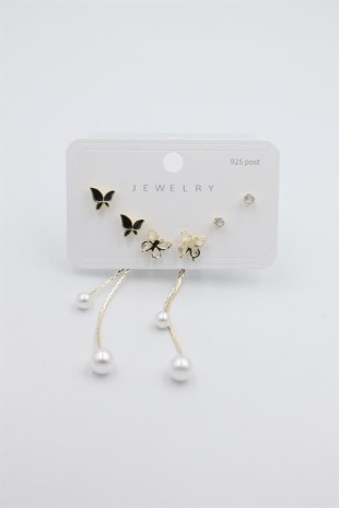 Çoklu Set Küpe - Altın Çoklu Set Küpe - Altın