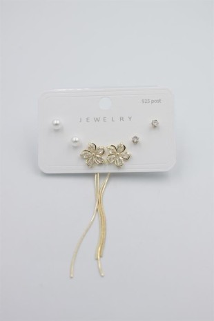 Çoklu Set Küpe - Altın Çoklu Set Küpe - Altın