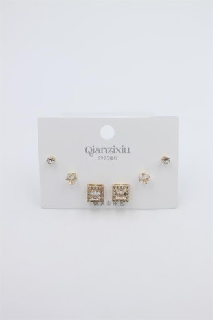 Çoklu Set Küpe - Altın Çoklu Set Küpe - Altın